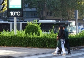 El mercurio marcaba 10 grados a las nueve de la mañana de este lunes.