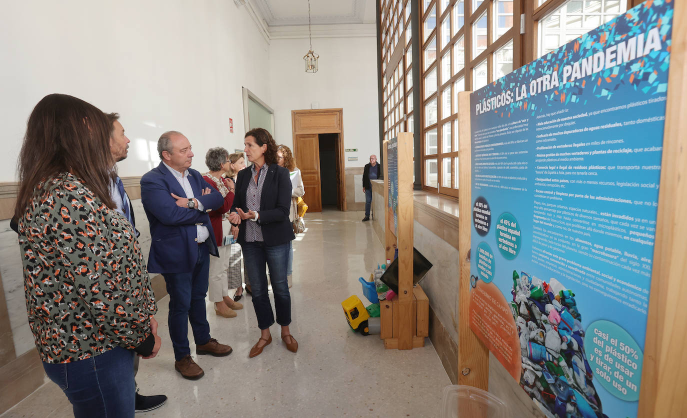 Residuos de plástico de ríos y mares, en Palencia