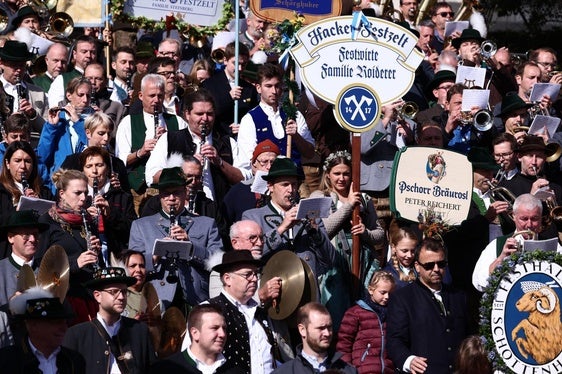 Celebración del Oktoberfest en Munich (Alemania).