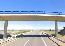 Viaducto sobre la A-60 en Reliegos.