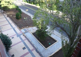 Panorámica de la nueva rampa, la escalinata, el paseo y los jardines de la plaza del Doctor Quemada.