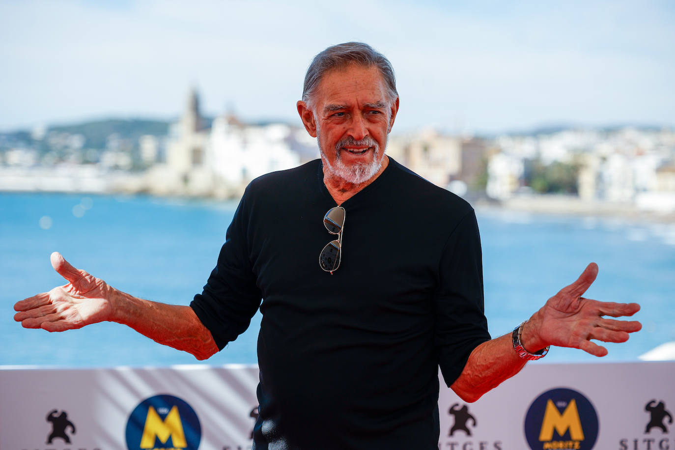 El actor italiano Fabio Testi el 5 de octubre de 2024 en el Festival de Cine Fantástico de Sitges