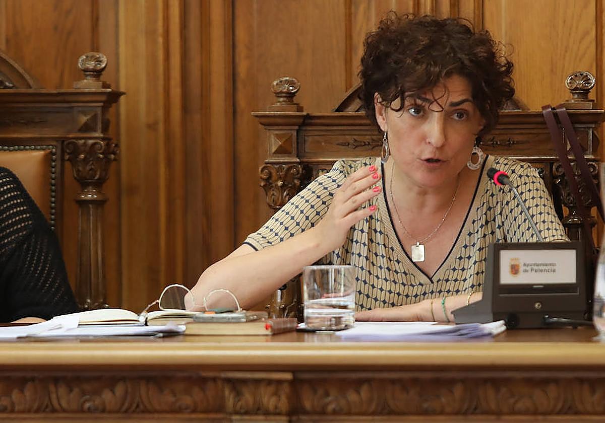 La concejala Judith Castro, en un pleno.