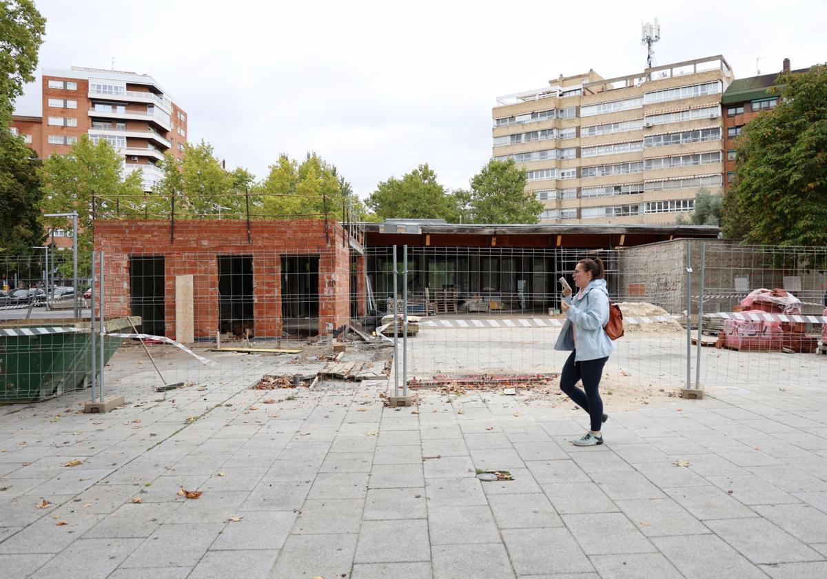 Obra de la cafetería del Salón.