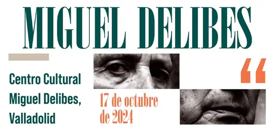 Cartel del IV Encuentro Internacional de Periodismo Miguel Delibes.