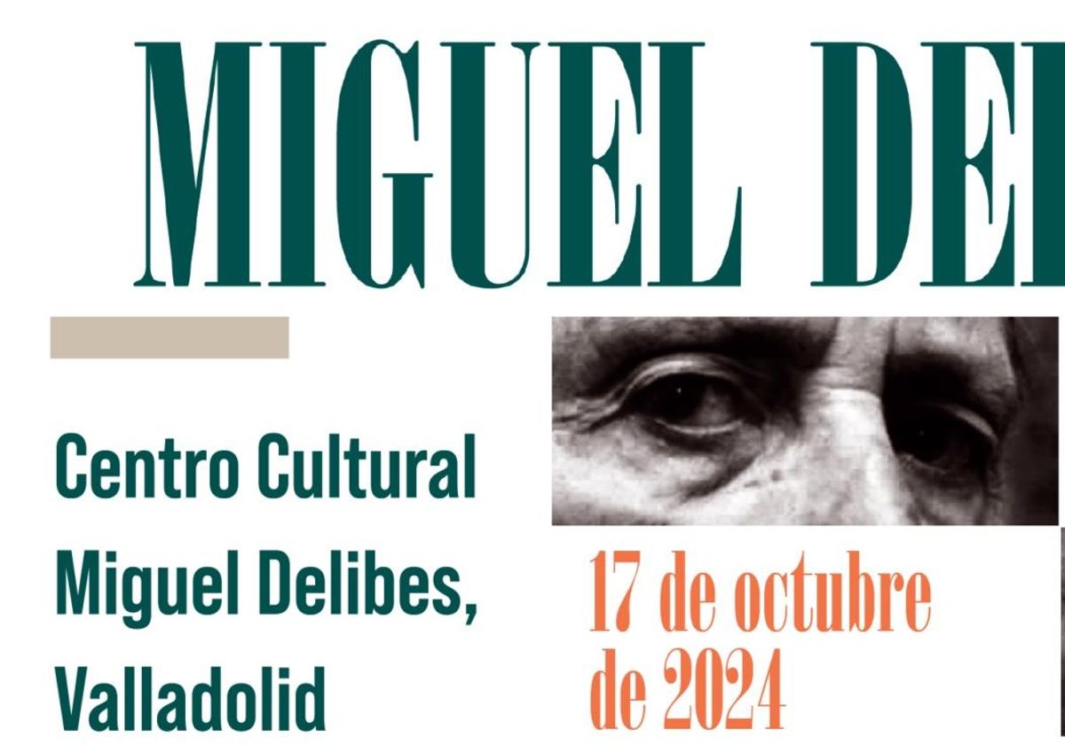 Cartel del IV Encuentro Internacional de Periodismo Miguel Delibes.