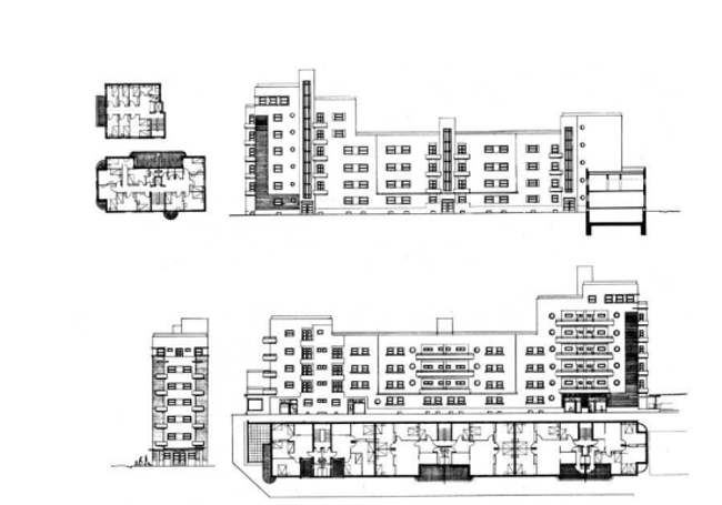 Planos de la Obra Hogar Nacional-Sindicalista