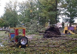 Cerrado el parque infantil de Aguilar de Campoo