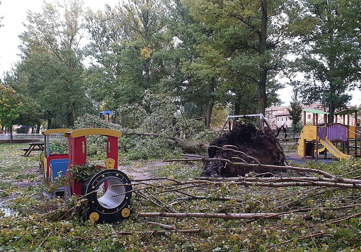Cerrado el parque infantil de Aguilar de Campoo