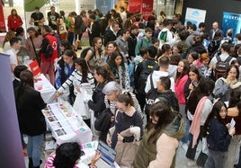 Aspecto que los expositores de la feria Tándem presentaron durante gran parte del día.