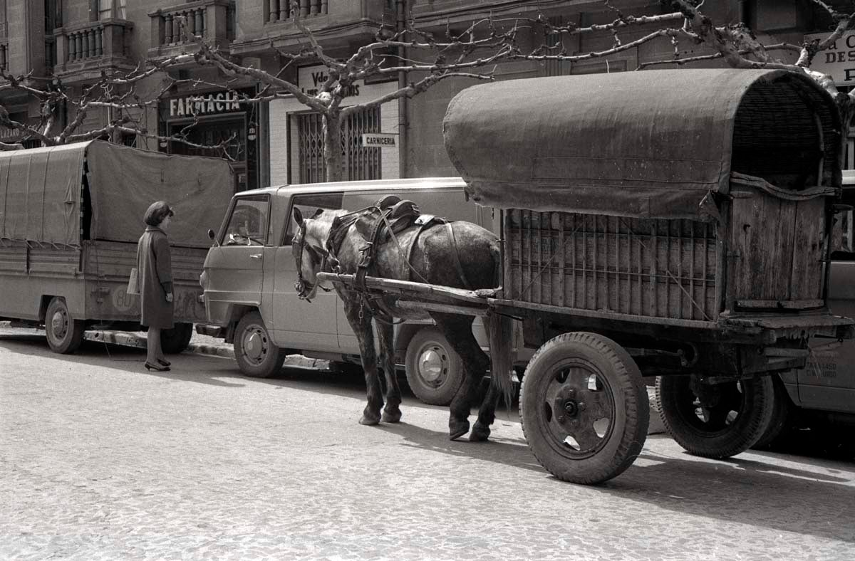 Imagen de la calle en los años 70.