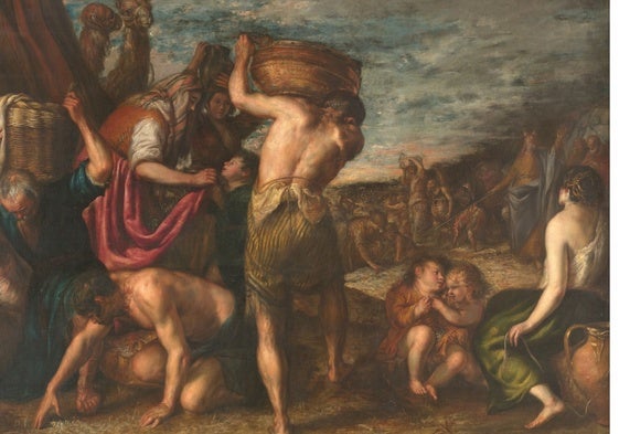 'La recogida del maná', de Diego Polo el Menor en el Museo del Prado