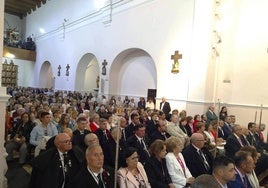 Misa solemne celebrada este jueves durante los actos conmemorativos.
