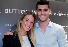 Alice Campello y Álvaro Morata, en una imagen de archivo.