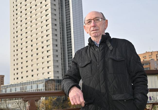 Benito Aguado, presidente de la comunidad de propietarios del edificio Duque de Lerma de Valladolid.