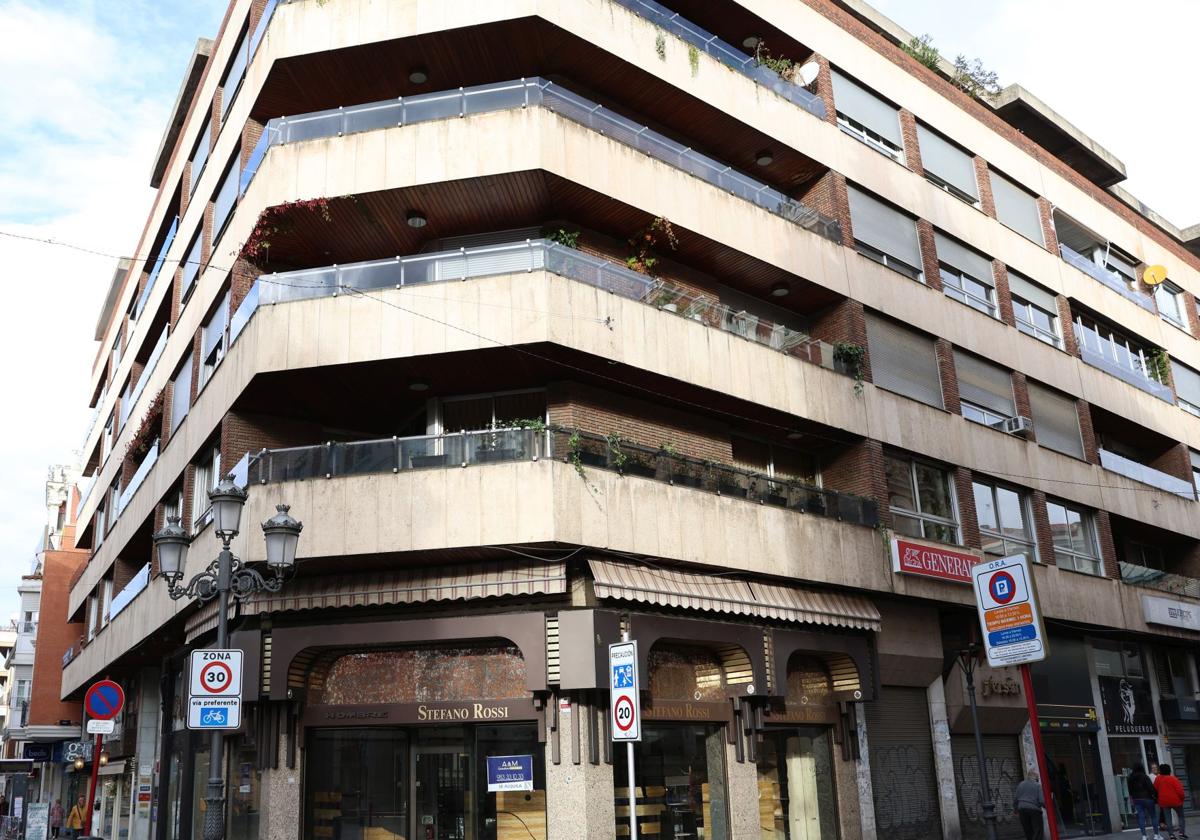 Edificio de viviendas en el centro de Palencia.