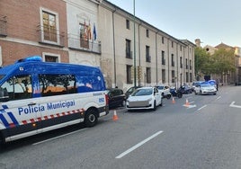 Uno de los controles desplegados el pasado fin de semana por la Policía Local de Valladolid.