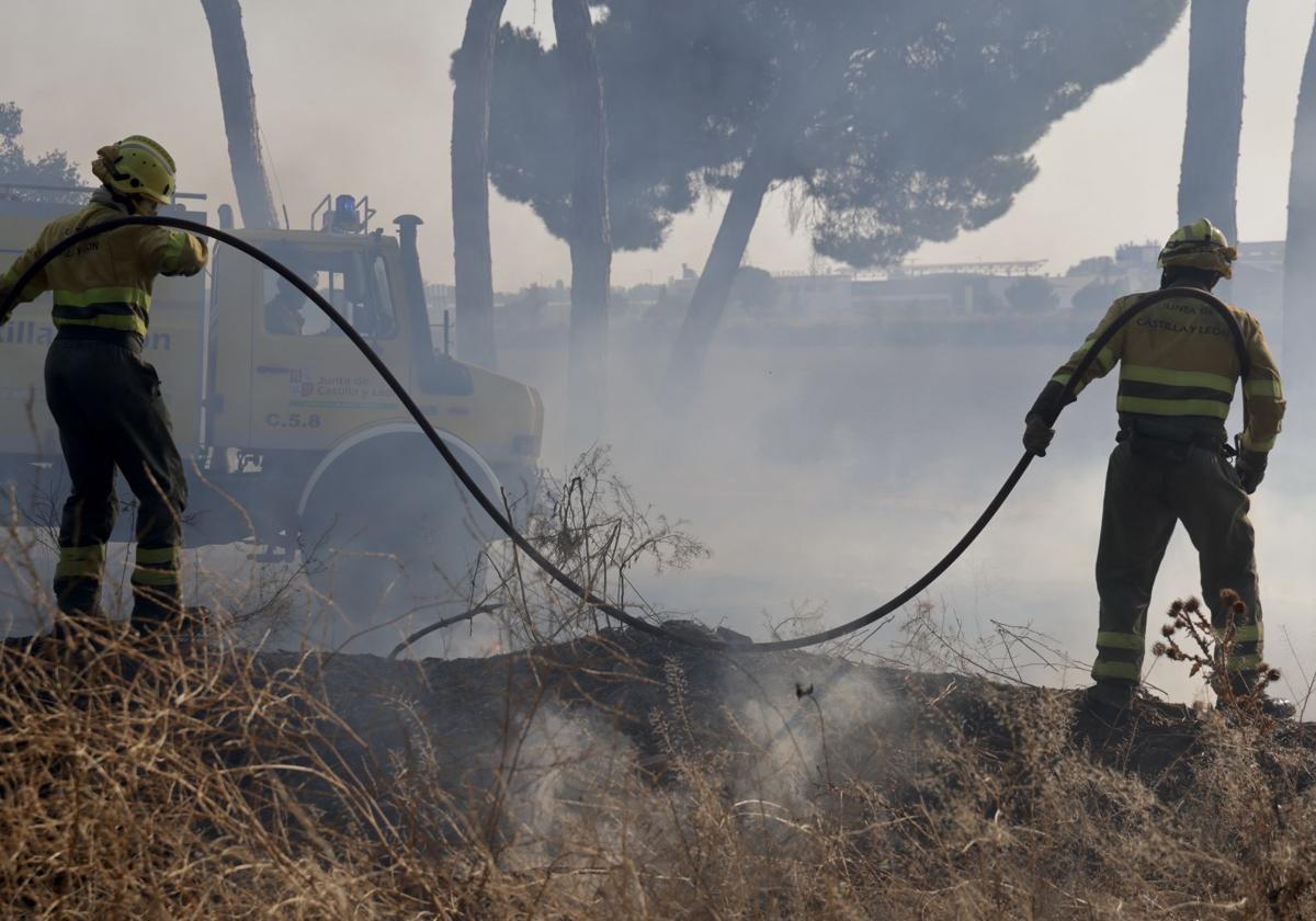 Incendio forestal en Pinar de Jalón, el pasado mes de agosto.