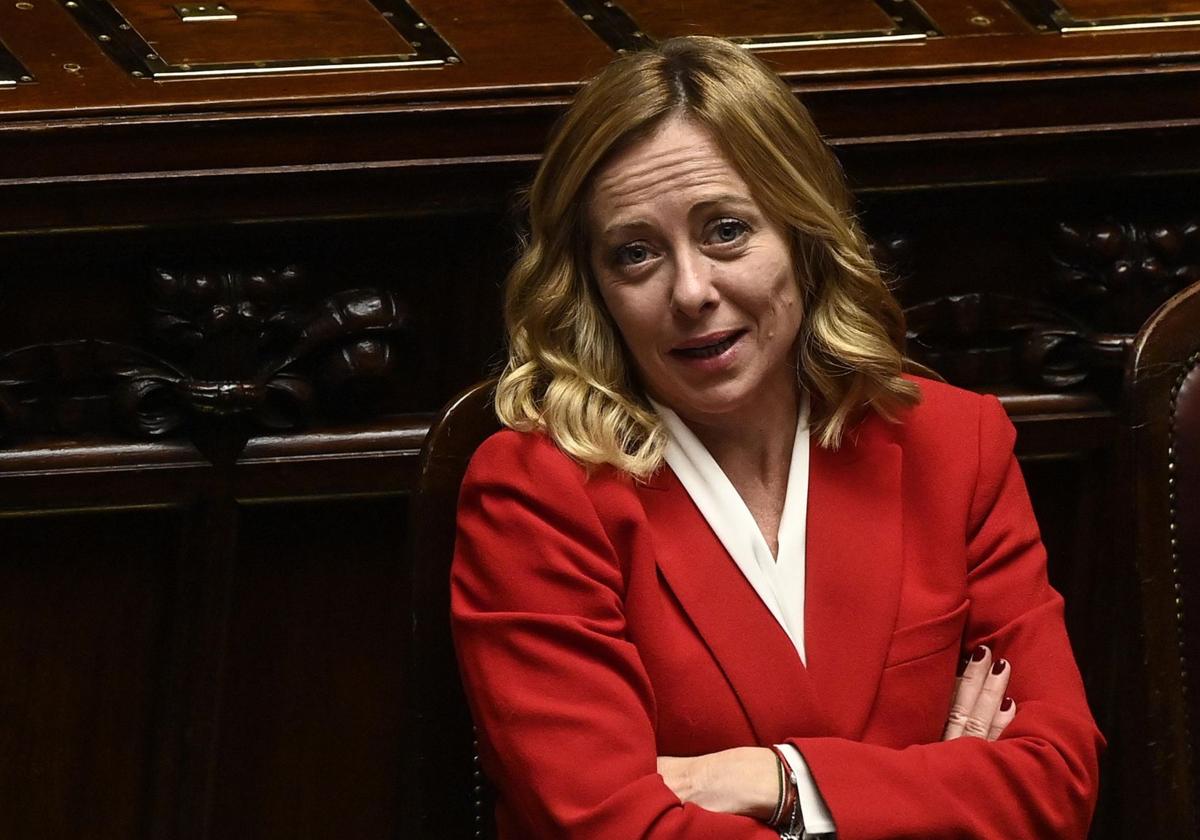 La presidenta del Gobierno italiano, Giorgia Meloni.