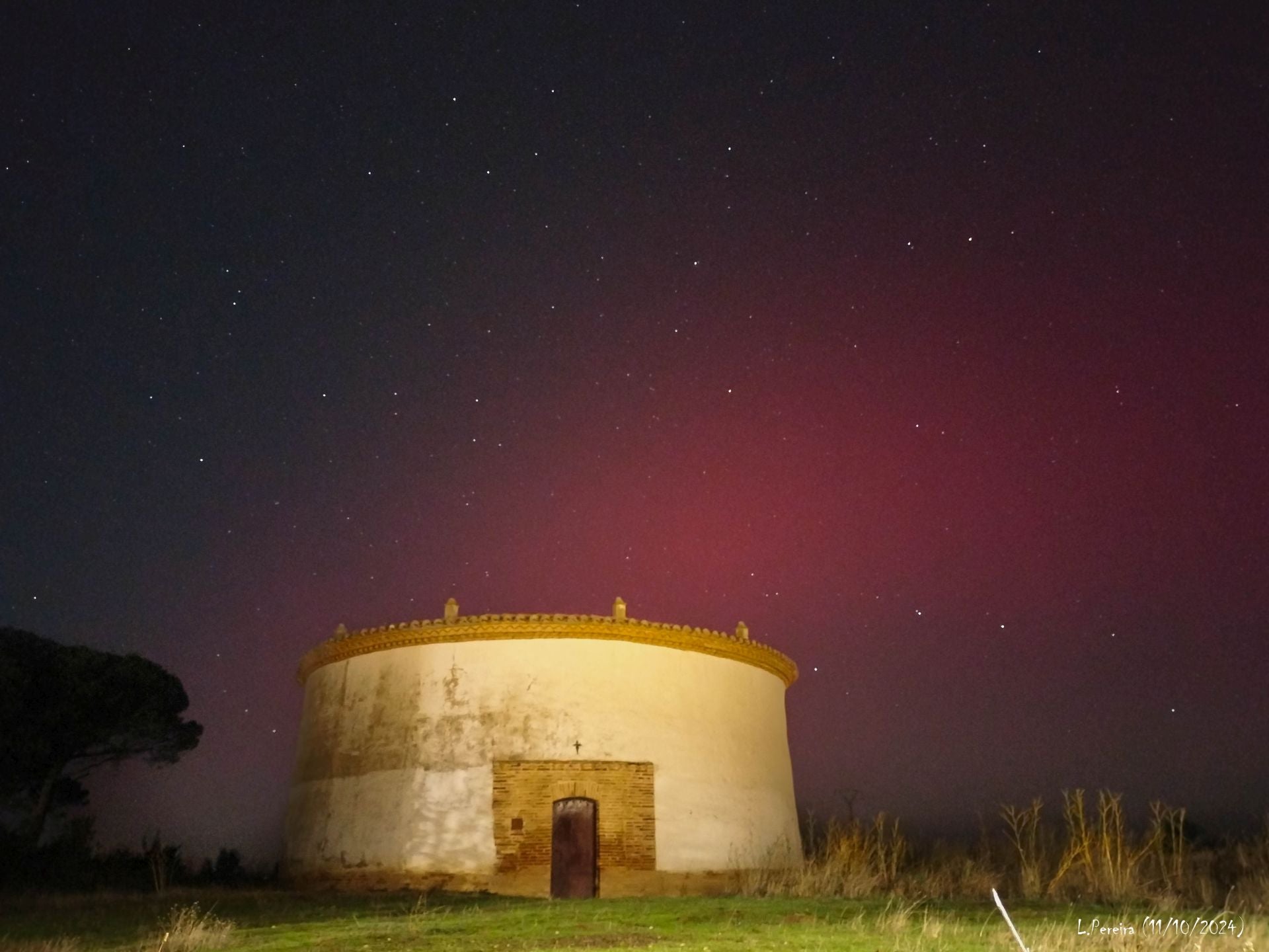 Frómista también fue testigo de la aurora boreal