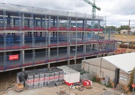 Obras del nuevo Hospital de Palencia.