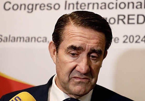 El consejero de Medio Ambiente y Vivienda, Juan Carlos Suárez-Quiñones, este miércoles en Salamanca.