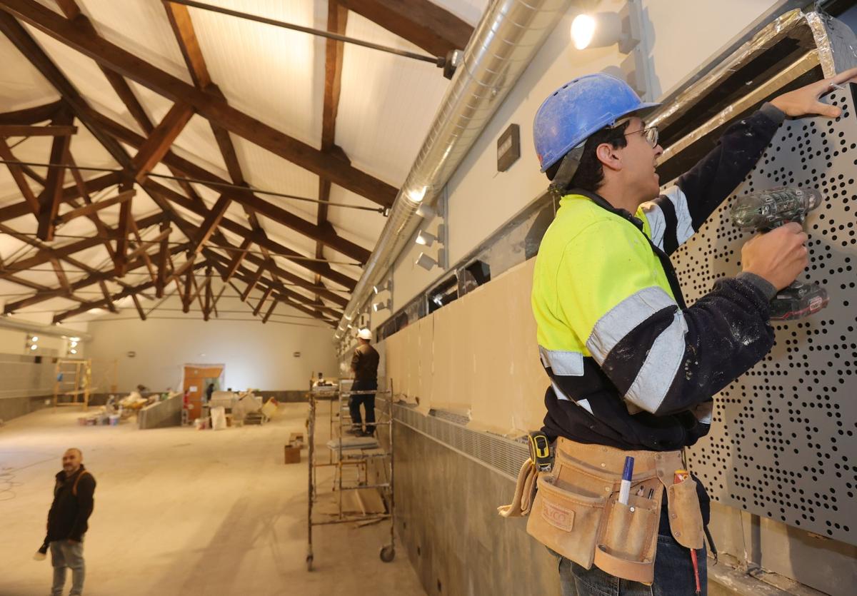 Obras en el Centro Cultural Provincial, que han recibido la bonificación del ICIO.