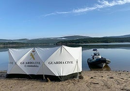 Despliegue de la Guardia Civil el pasado 1 de septiembre en el embalse de Cuerda del Pozo, en Soria, tras la aparición de un cadáver.