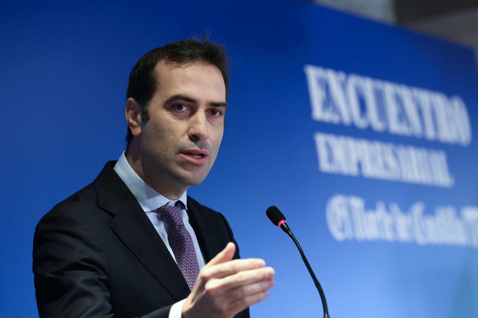 El ministro de Economía, Carlos Cuerpo, en el encuentro empresarial de El Norte de Castilla