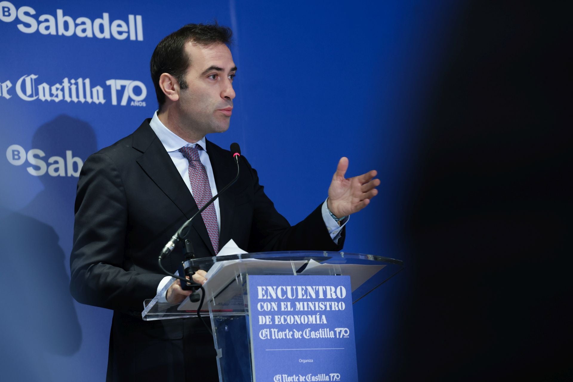 El ministro de Economía, Carlos Cuerpo, en el encuentro empresarial de El Norte de Castilla