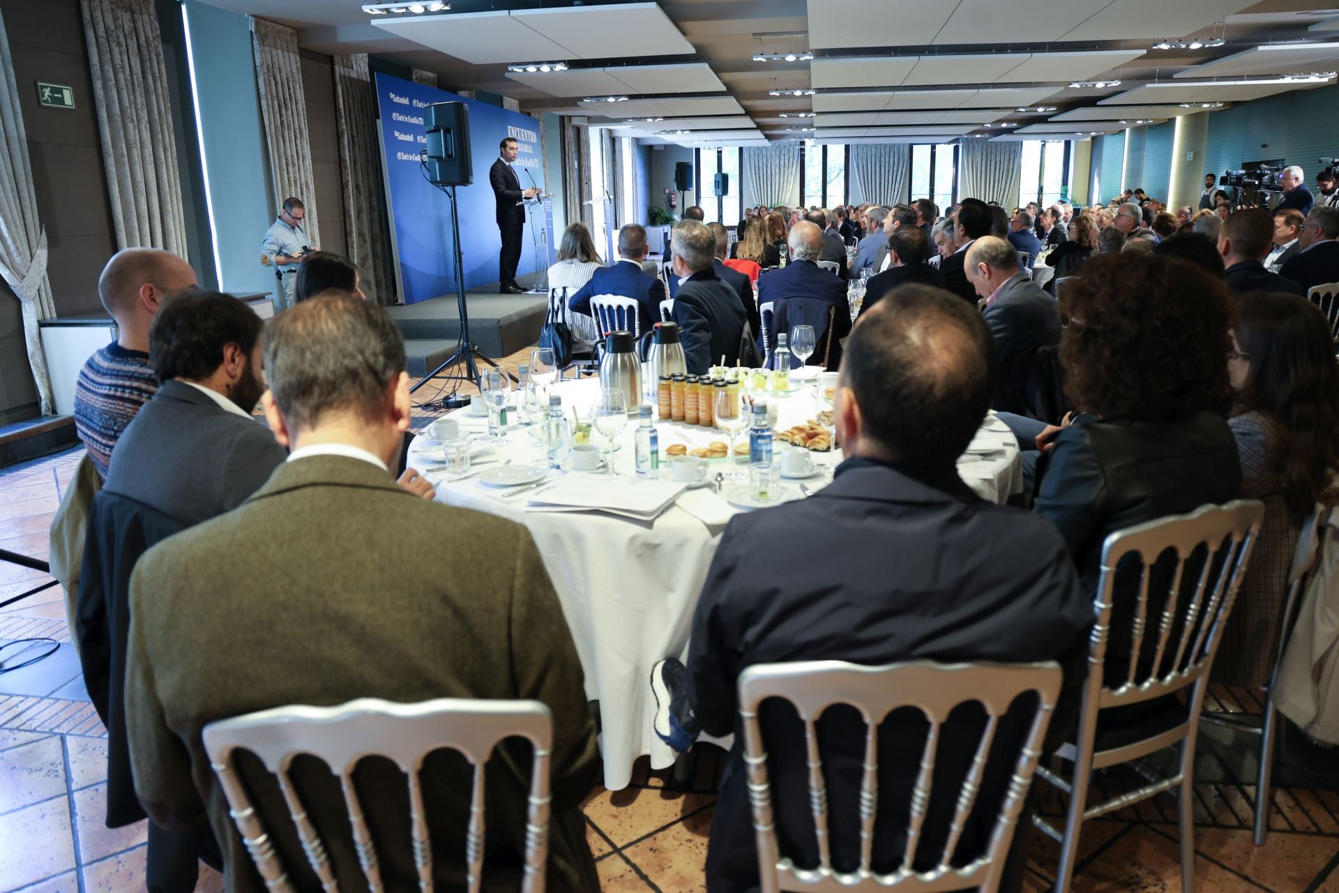 El ministro de Economía, Carlos Cuerpo, en el encuentro empresarial de El Norte de Castilla