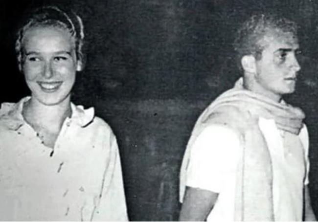 María Grabiela de Saboya y el príncipe Juan Carlos.