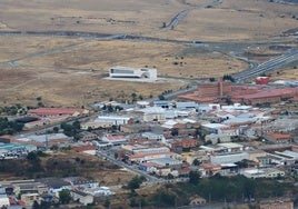 Vista aérea del edificio CIDE y sus terrenos colindantes.