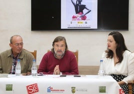 Rafael de Benito, José María Velasco y Maite Sánchez, edil de Cultura.