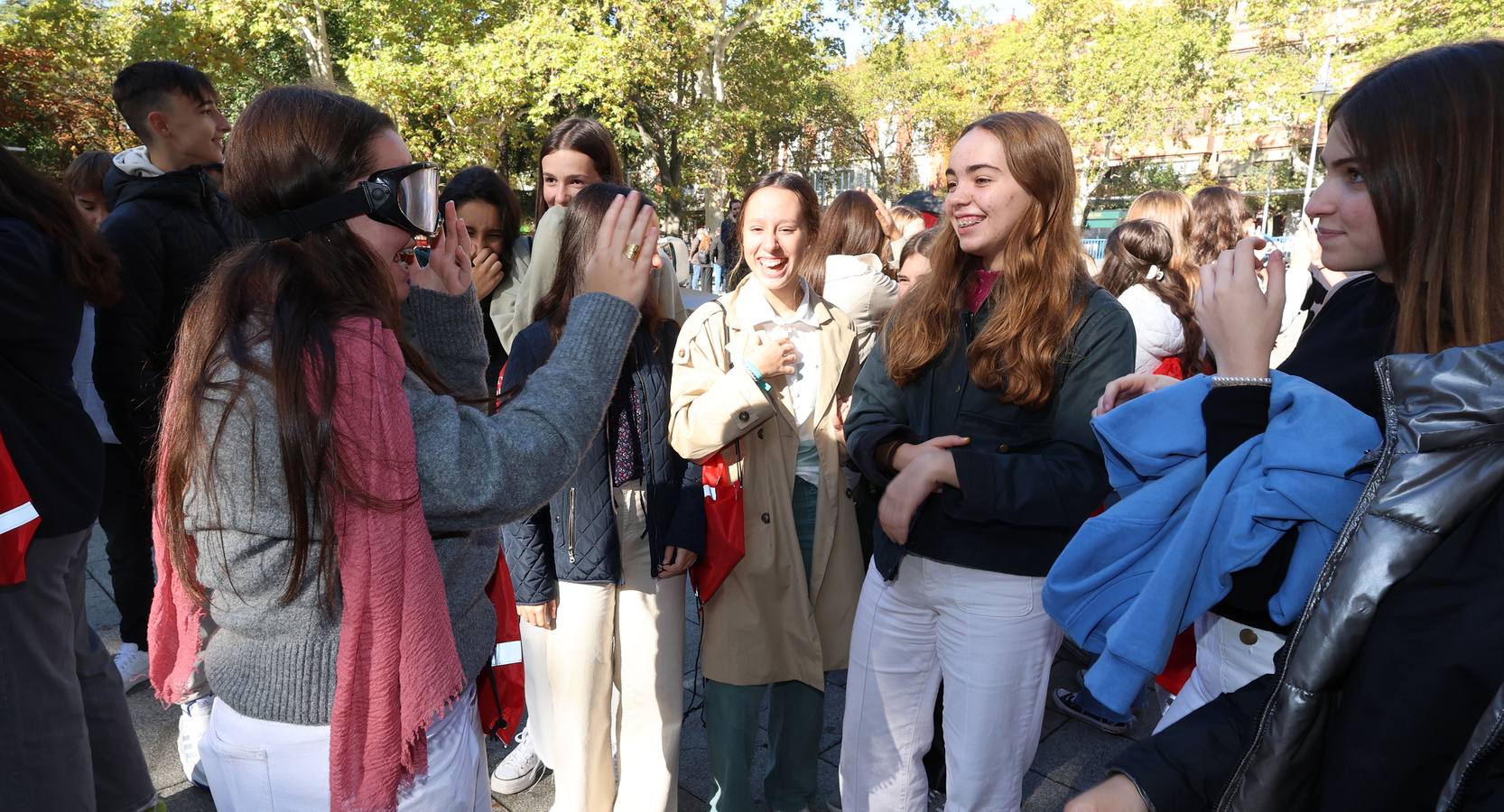 Alumnos de Secundaria aprenden las normas de circulación en Palencia