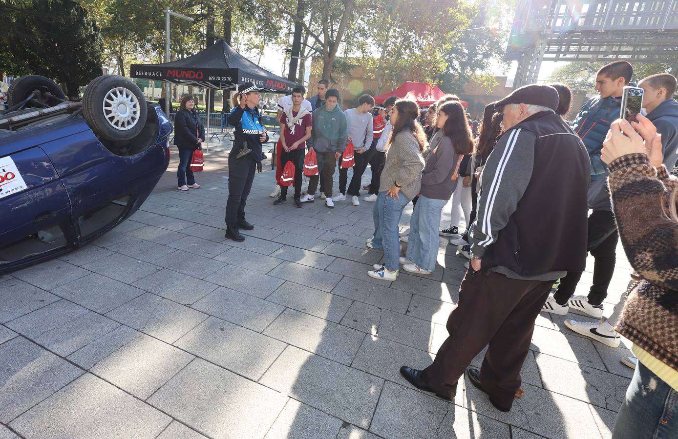 Alumnos de Secundaria aprenden las normas de circulación en Palencia