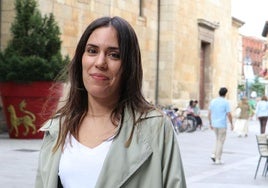 Laura Borrego, en la capital leonesa.