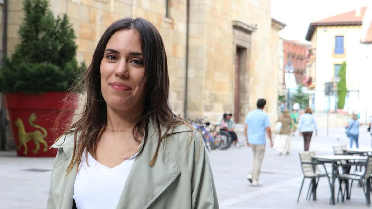 Laura Borrego, en la capital leonesa.