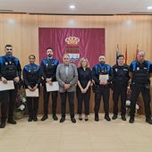 Seis policías locales de Laguna de Duero reciben la Medalla al Mérito de la Junta de Castilla y León