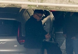 Ronaldo Nazário, en el túnel de vehículos del estadio Zorrilla, tras la junta de accionistas de este jueves..