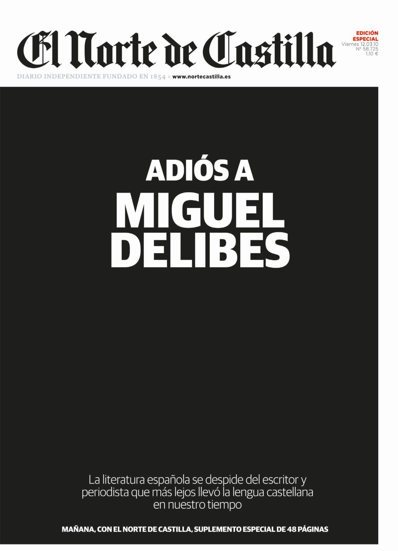 Muere el escritor, y exdirector de El Norte, Miguel Delibes.