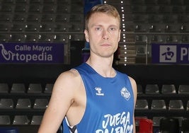 Tobias Borg, en el Pabellón Municipal de Deportes de Palencia.