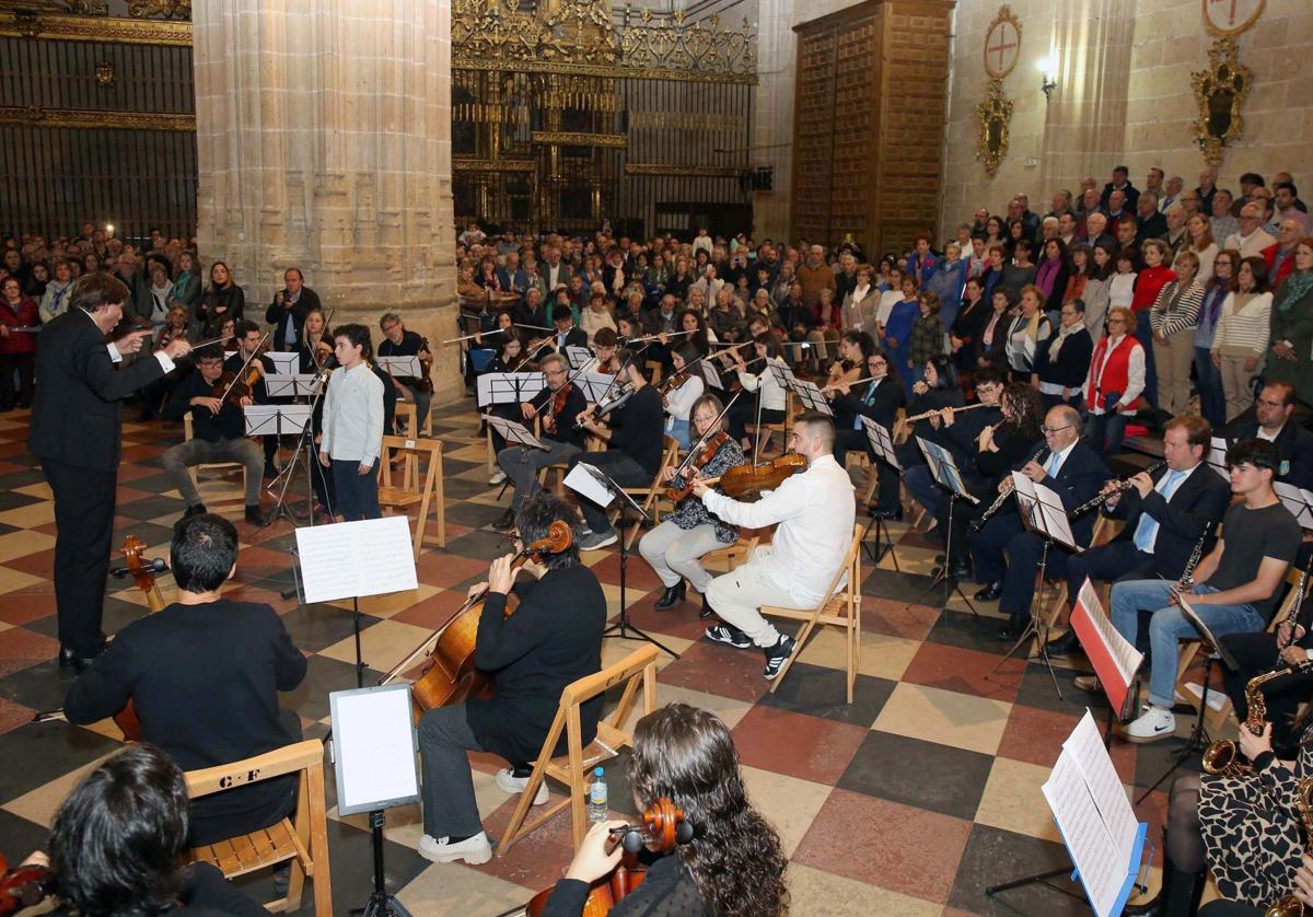 Interpretación del Villancico a San Frutos en el trascoro de la Catedral.