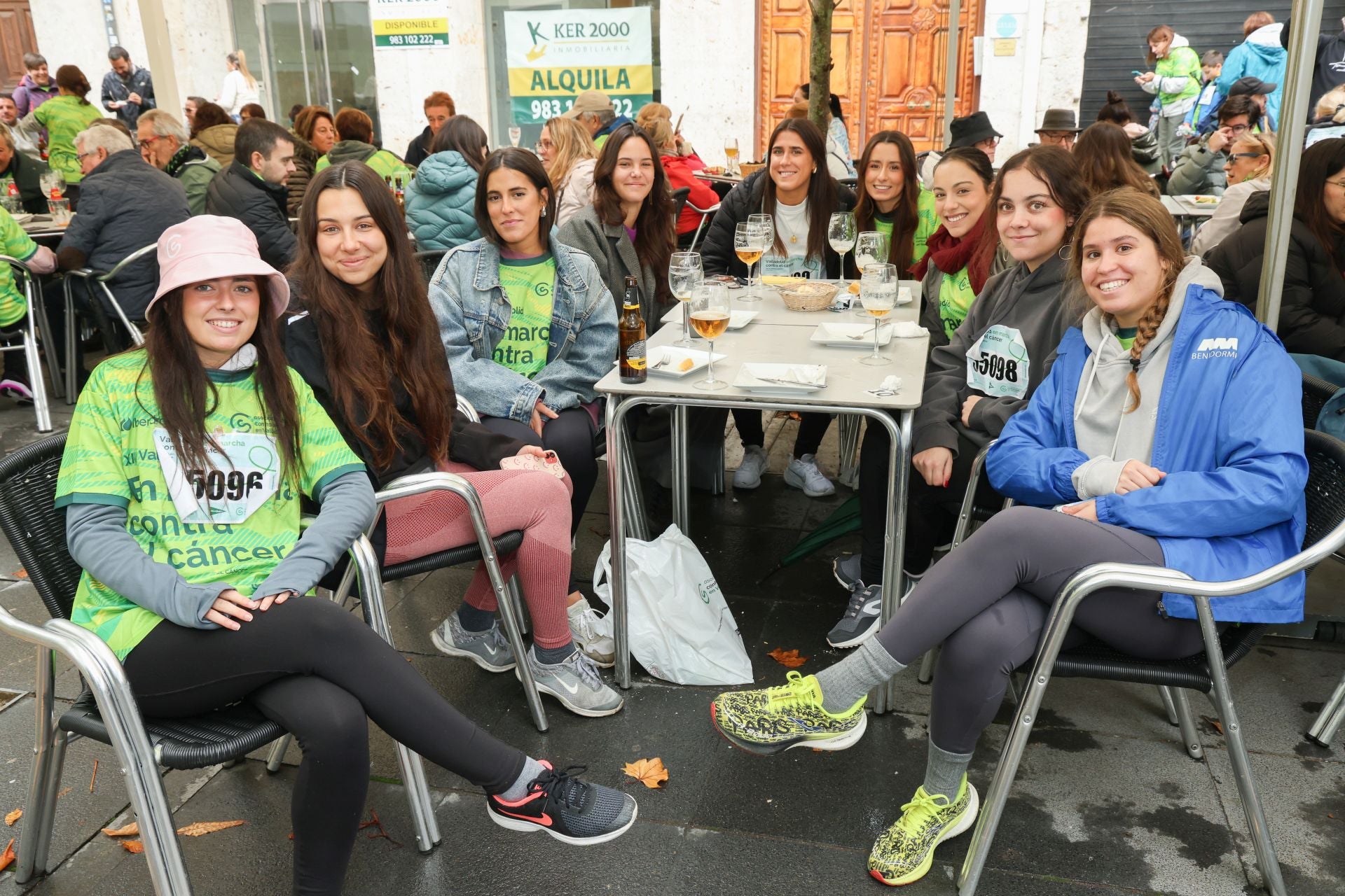 Ambiente posterior a la Marcha Contra en Cáncer en Valladolid