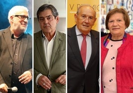 Leo Harlem, Chema Viteri, Edmundo Bayón y Ángeles García.