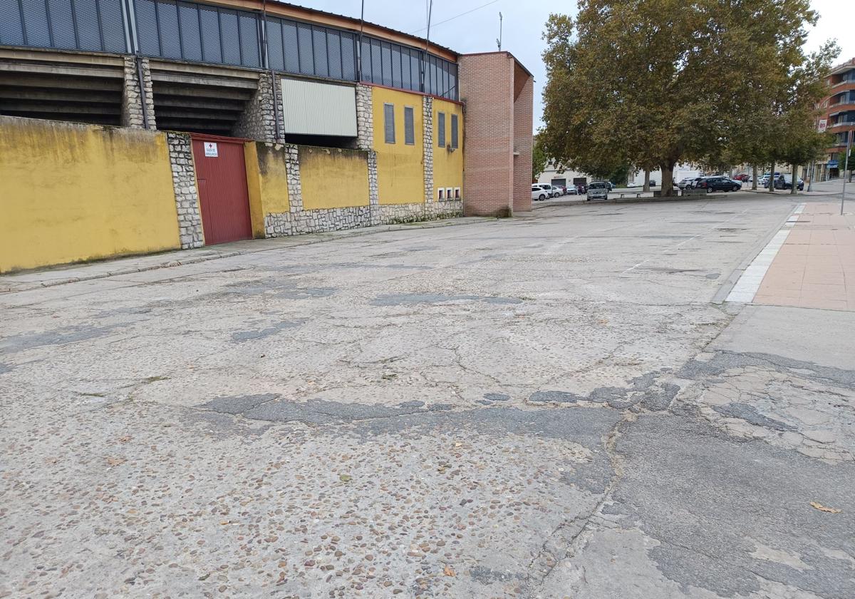 Inmediaciones de la plaza de toros de Cuéllar.