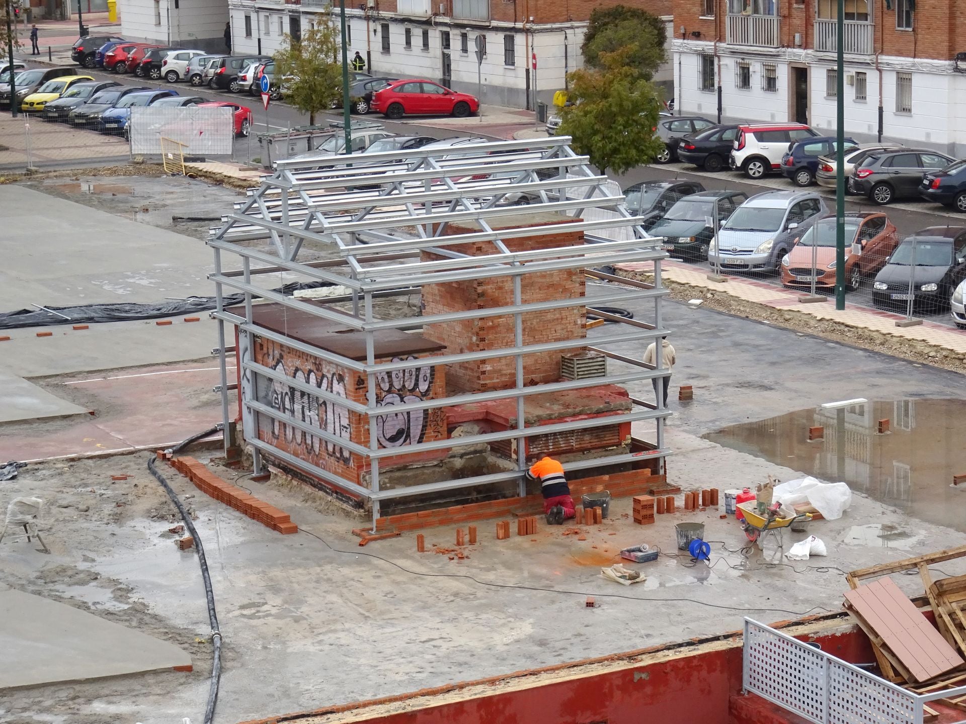 Los avances de las obras en el corazón del barrio del Hospital, en imágenes