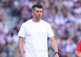 Paulo Pezzolano, durante un partido con el Real Valladolid en Zorrilla.