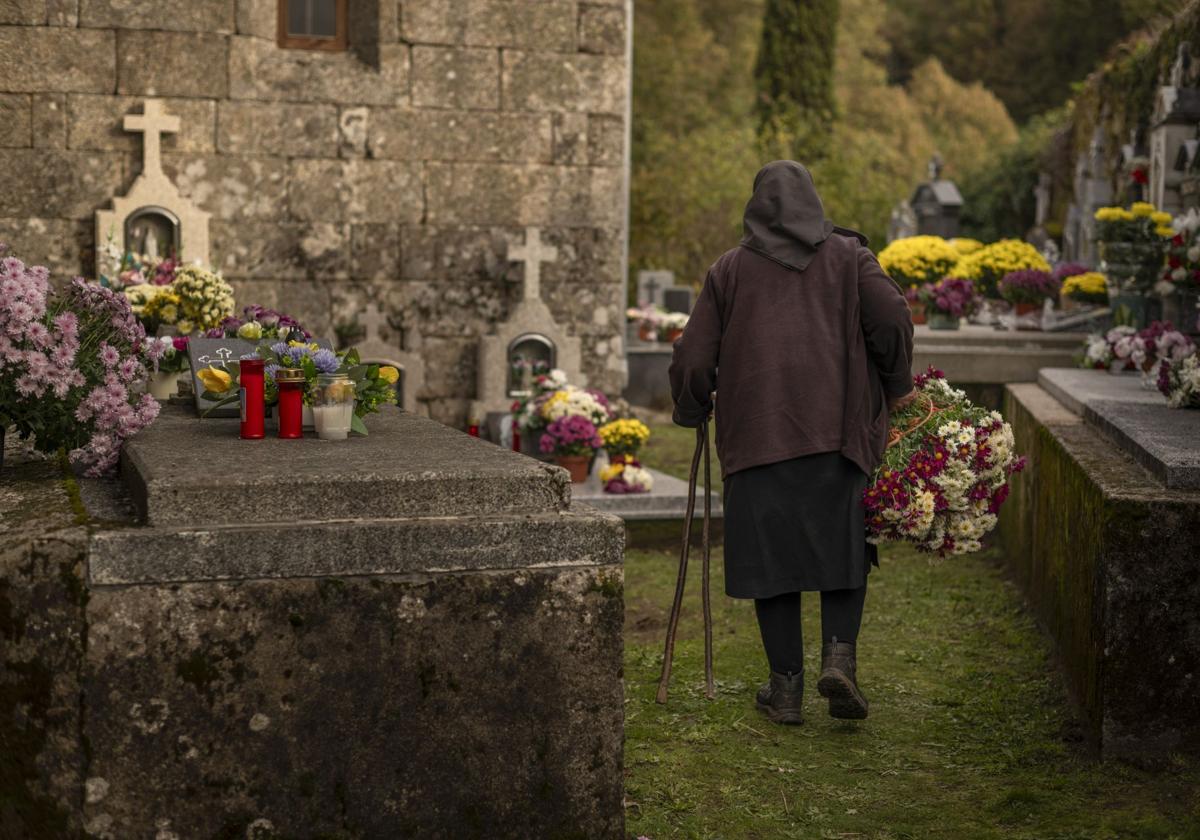 Cementerio de la localidad gallega de Requiás (Muiños)