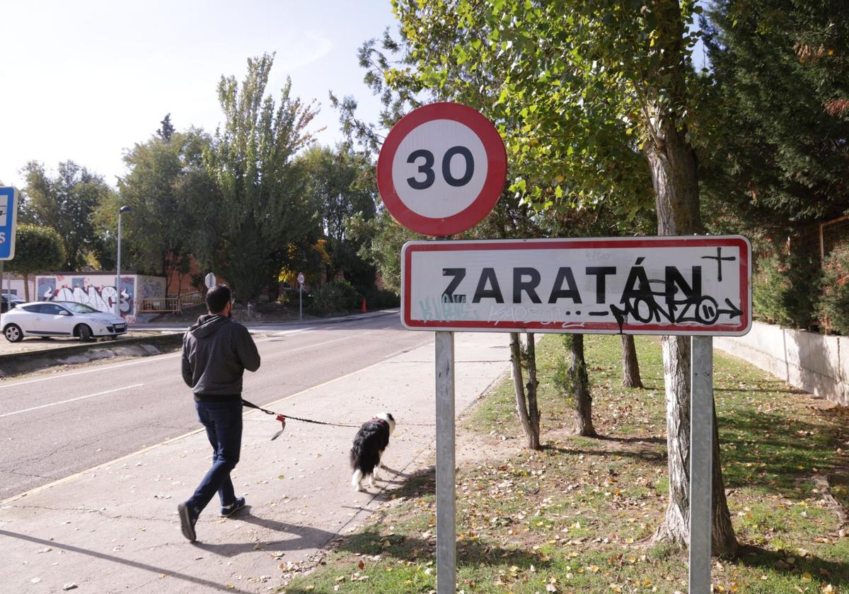 Entrada a la localidad vallisoletana de Zaratán.